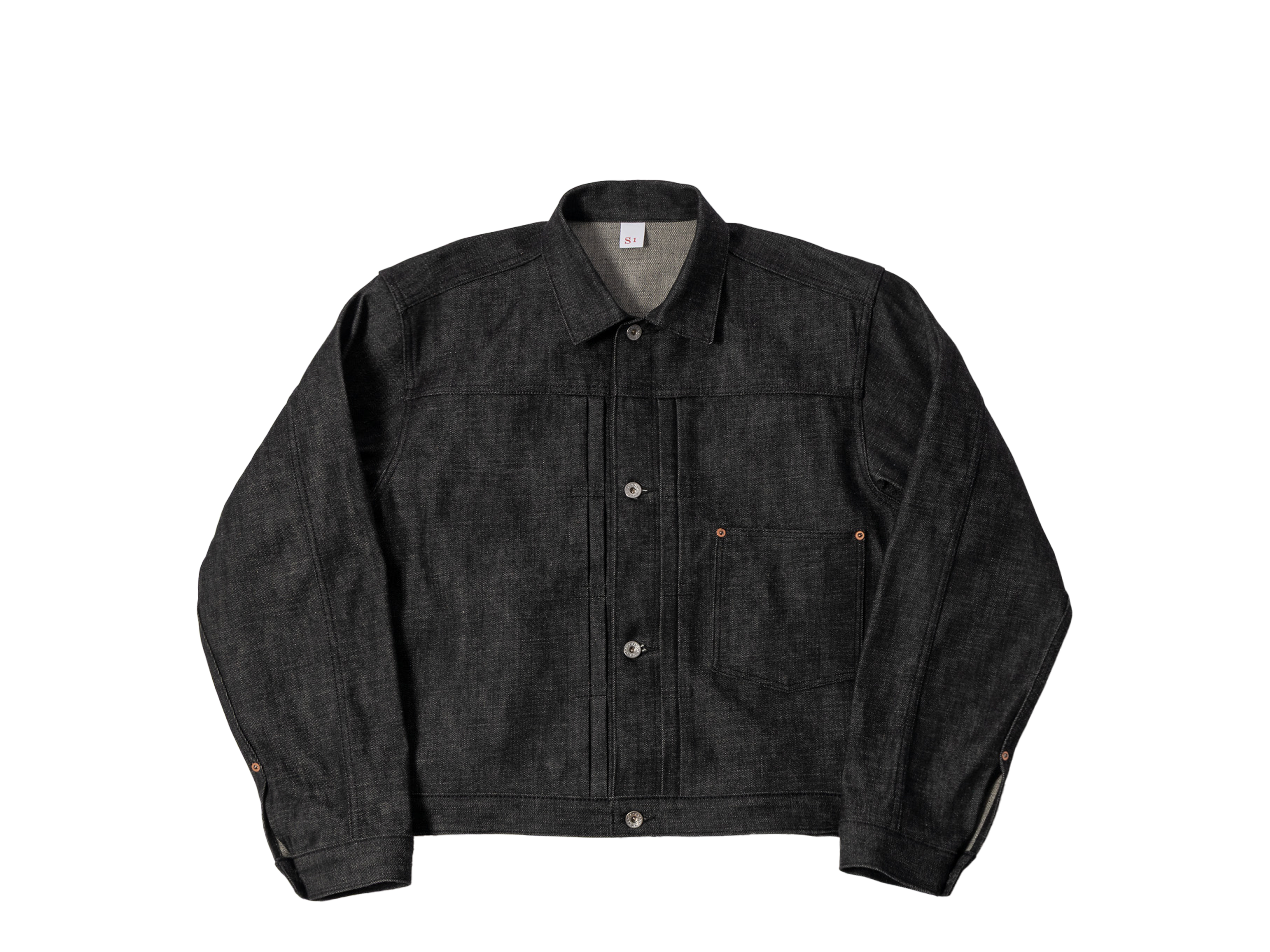 wwⅡ DENIM JACKET VINTAGE WWII Type 1 Denim Jacket - Black Selvedge – Elf