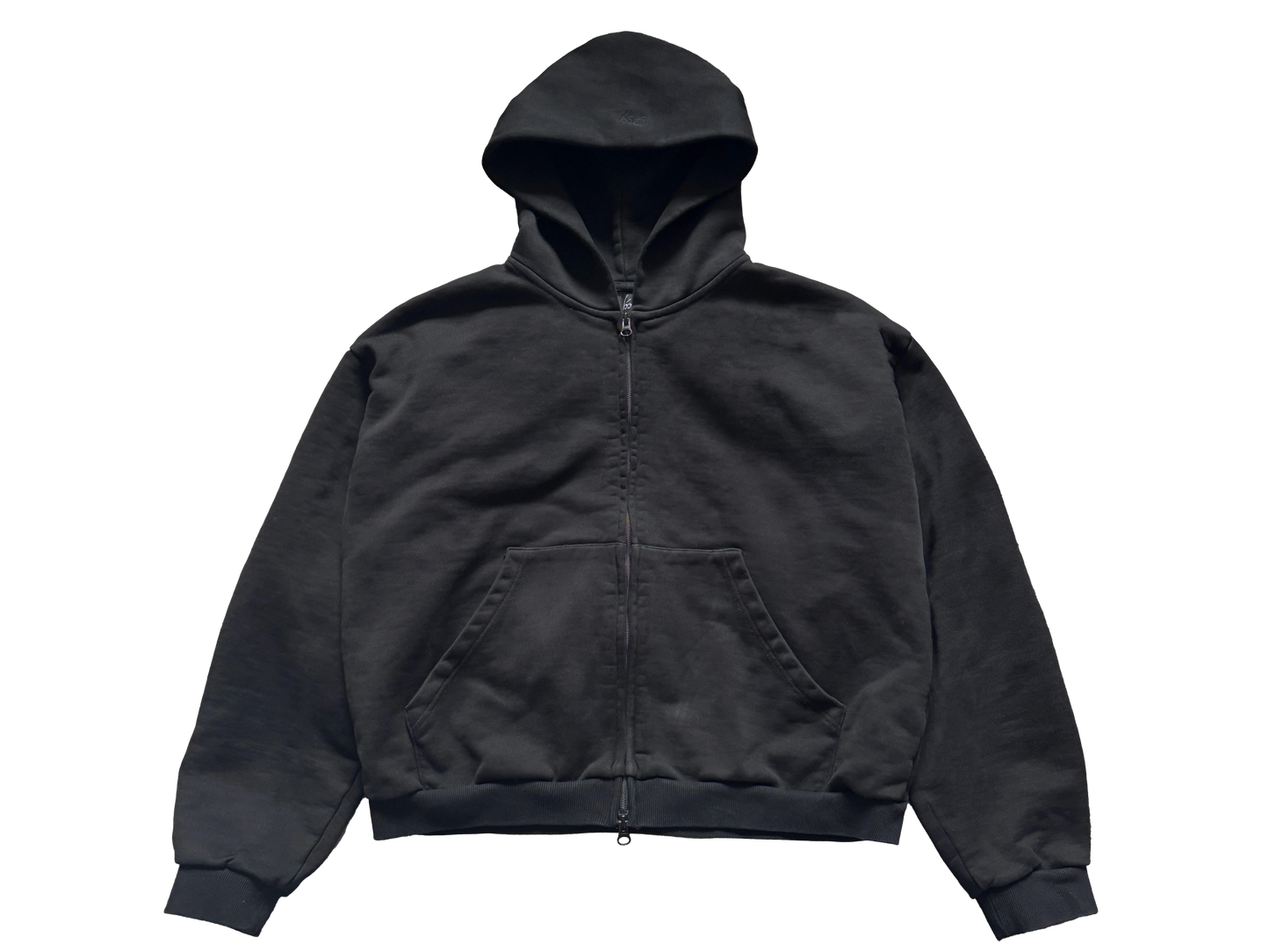 Shrunken Zip-Up Hoodie