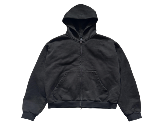 Shrunken Zip-Up Hoodie